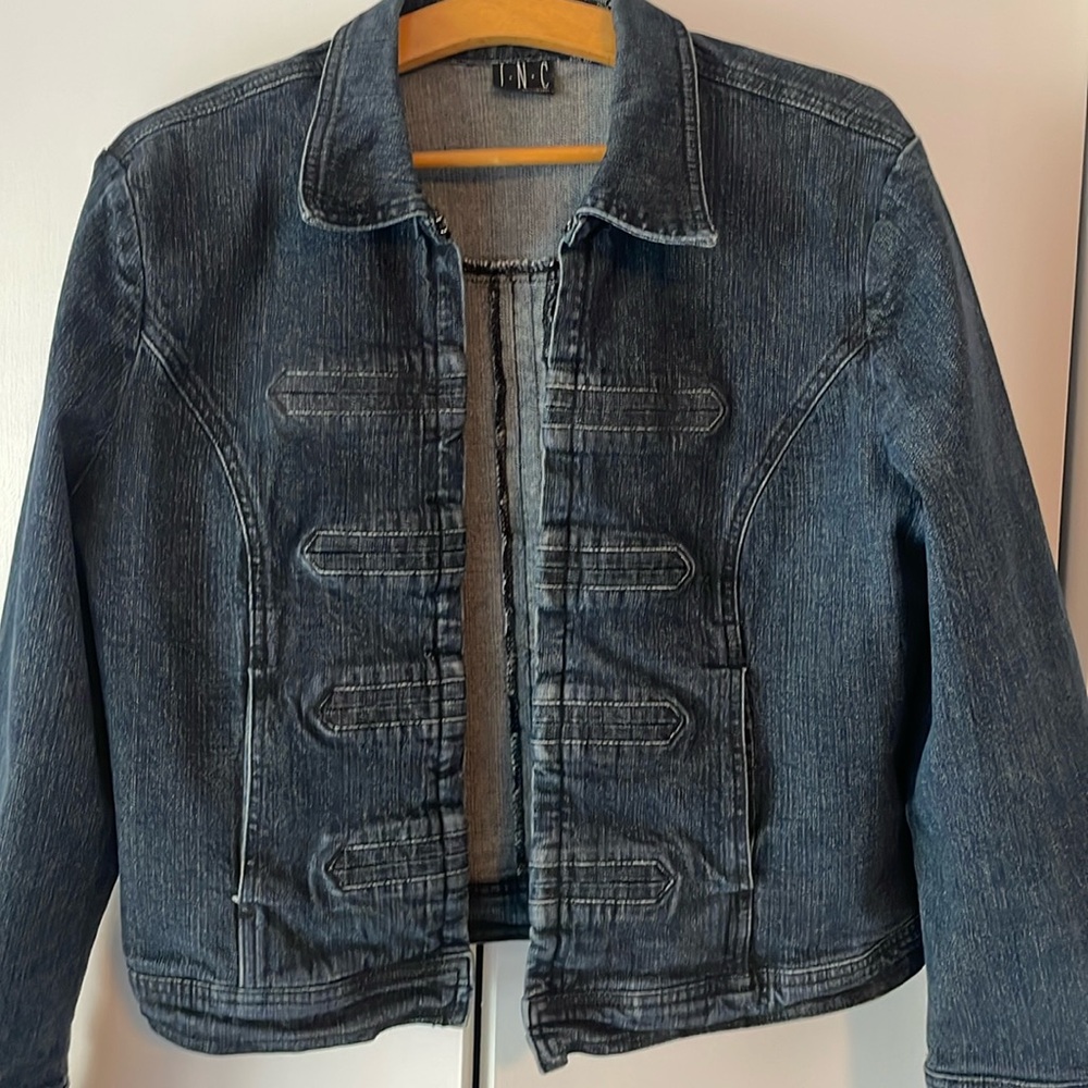 Cute waist length denim jacket